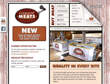 Tablet Screenshot of crescentqualitymeats.com